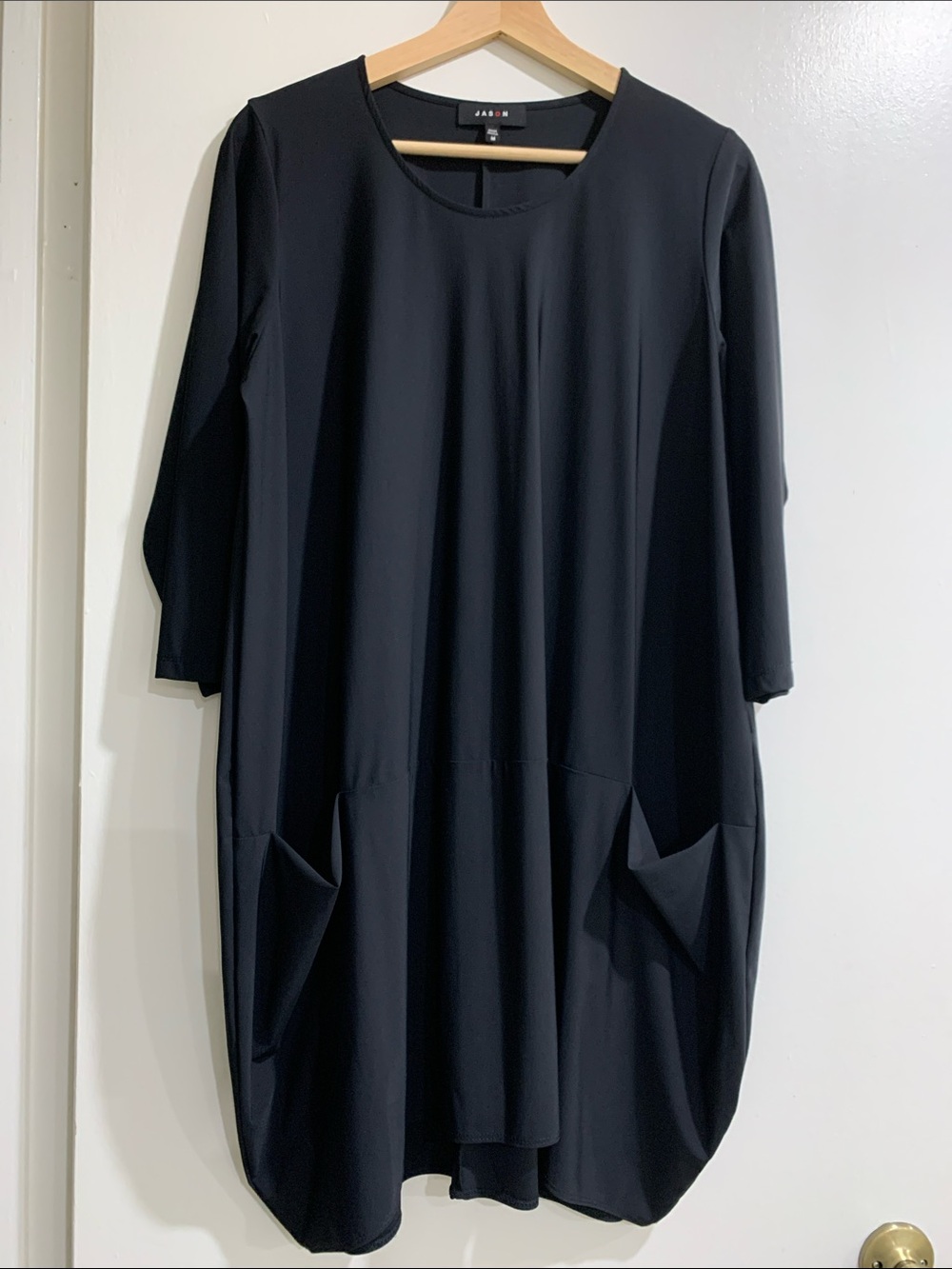 Jason- Comfy USA black mini dress- tunic funky packable all seasons loose in M❤️